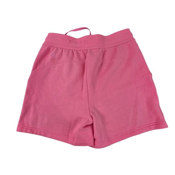 Lululemon Scuba Shorts 8 Pink Sakura High Rise 5” LW7CBOS SAKP Cotton Terry - Picture 2 of 4
